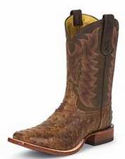 tony lama chocolate vintage smooth ostrich